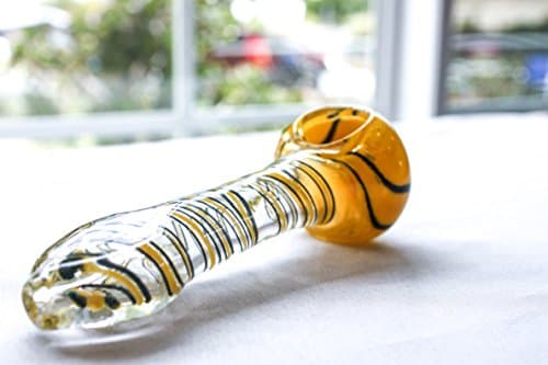 MC Pro 4.5" bungleweedious hand crafted holder. ( Spiral-Yellow)