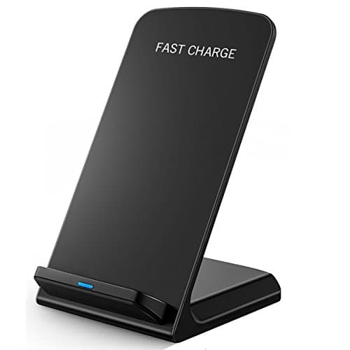 Wireless Charger, Qi Wireless Charging Pad Stand for iPhone X iPhone 8 iPhone 8 Plus/Samsung Galaxy Note8, S8/S8 Plus/S7/S7 Edge and All QI-Enabled Devices