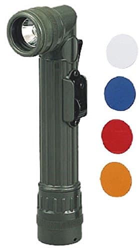 Flashlight Od Green Military Style Mini Angle Head Waterproof 6" Flashlight