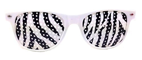 White Zebra Billboard Wayfarer Sunglasses