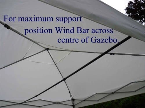 ESC Ltd Airwave Set of TWO WindBars for 6x3mtr Pop Up Gazebo - Gain extra Rigidity.