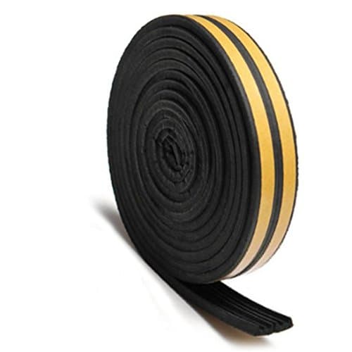 Yayang D-type Door Window Self Adhesive Dustproof Seals Soundproof Sealing Strip Black