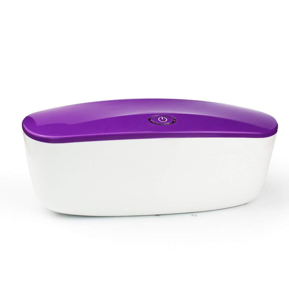 METTE UV-C Sterilizer, Multifunction Antibacterial USB LED UV Light Disinfection Box, Smart Induction Switch, Give Your Family a Clean Living Environment at Home, Office,Purple