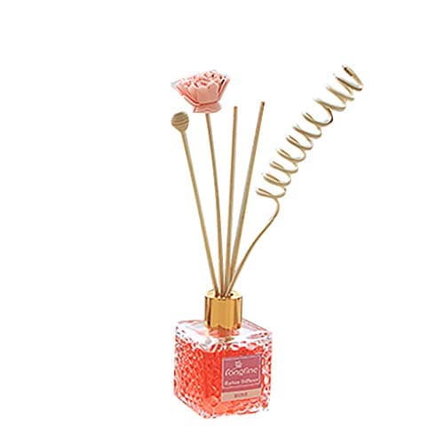 Sillor New Aromatherapy Stick For Home,Reed Oil Diffusers with Natural Sticks Glass Bottle Fire-Free Aromatherapy Essential Oil Set,Multicolor/80ML (Pink)