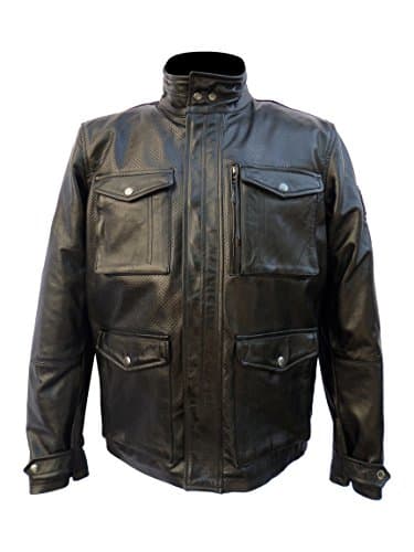 Spirit Gear's Men Evolution Leather Motorcycle Jacket