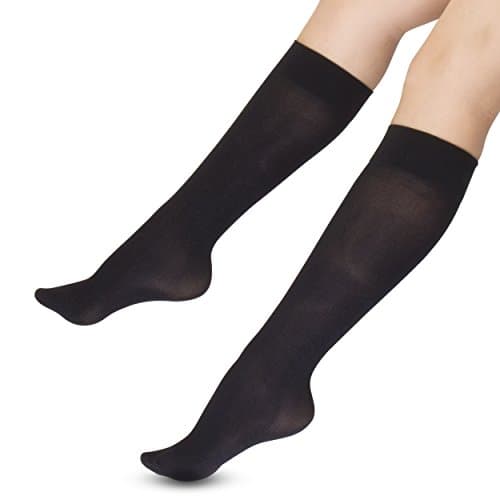 Full Freedom 3D MILD Compression Knee High Socks 10- 14 mm Hg Black
