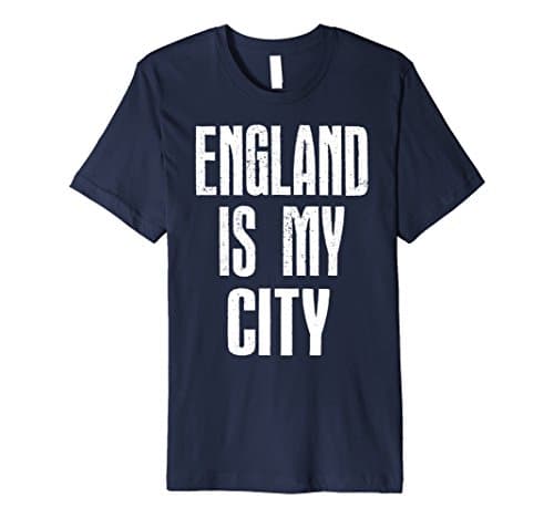 Mens ENGLAND IS MY CITY TSHIRT Medium Navy