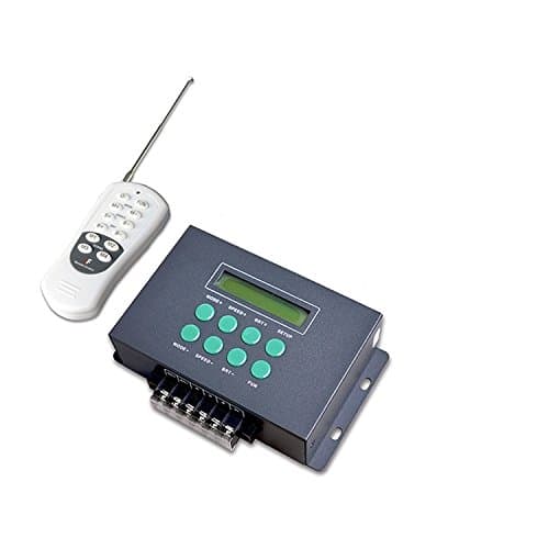 LEDBUY360 3CH x 8A RGB/DMX LED Controller DC12V~24V with LCD Screen to Control LED Lights 4-pin 3-loop Cables