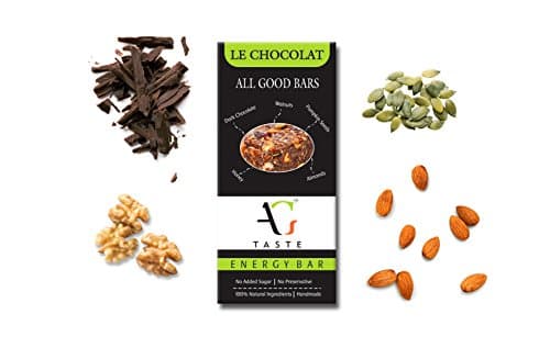 AG Taste Energy I Granola Bars – Le Chocolat, Pack of 12 Bars (360g).Best for All Age Groups of People. No Added Sugar, All Natural, No Preservatives. Healthy Snack & Breakfast Bars on The go.