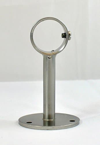 Rod Holders Urbanest Ceiling Bracket for 1" or 7/8" Window Curtain Drapery Rods ceiling bracket for curtain rod Brushed Steel