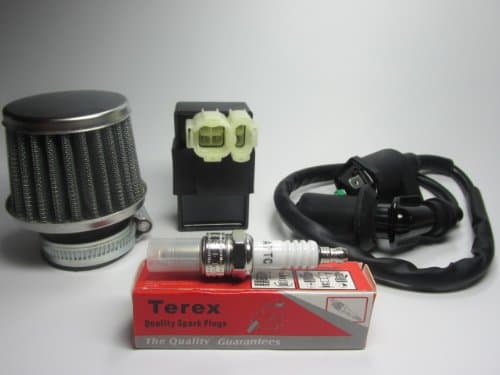 Air Filter+ Preformance CDI+ Ignition Coil + Spark Plug Gy6 PD 24J 150cc Scooter