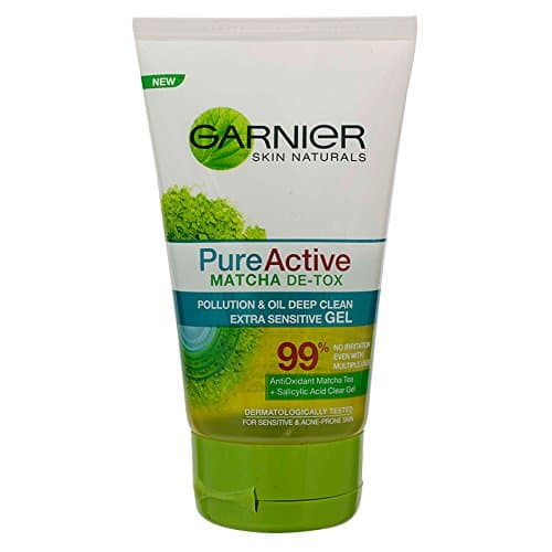 GARNIER GEL SKIN PURE ACTIVE MATCHA DEEP CLEAN 100ML.