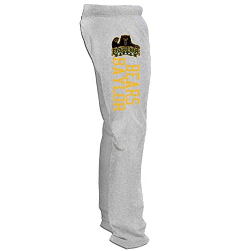 Men's Baylor Bears Sweat Pants Ash XL Running Pants