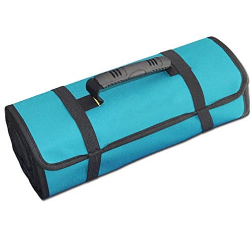 Parisforbeau Portable Storage Appliance Repair Package POCKET TOOL ROLL Spanner Wrench Tool Storage Bag Case Fold Up