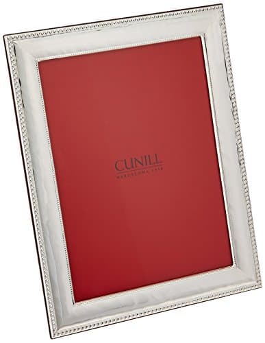 Cunill Silver Bead and Hammered 8x10 Sterling Silver Picture Frame