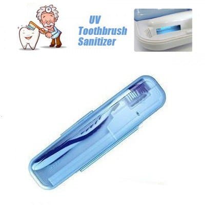 SuperFresh® UV-C Light Portable Toothbrush Sanitizer (Rounded Corner Case)