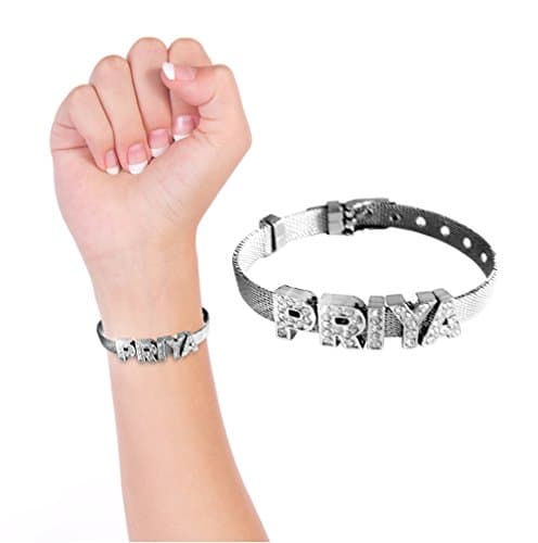 DREAMRAXCustom Name Bracelet (Diamond Rhinestones studded letters) Maximum 8