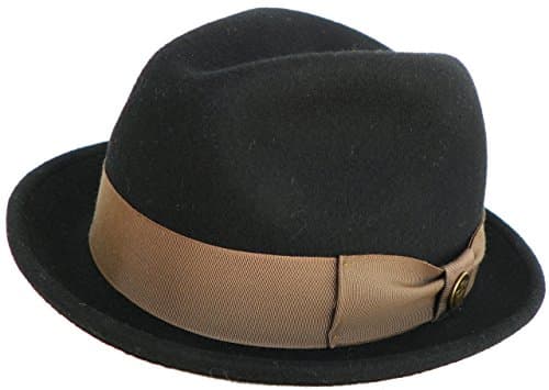 Goorin Bros USA Blake Cadell Wool Fedora (Black, Large)