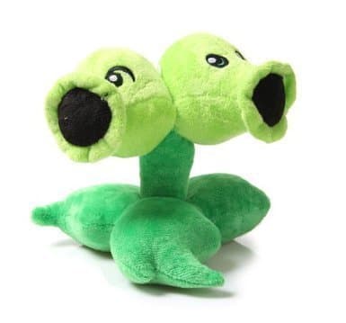Plants VS Zombies Plush Toy Doll Plants VS Zombies Double headed Pea shooter Plush Toy Doll