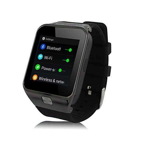 3G Android Watch Phone GPS WIFI Tracking Watch Kids Elder Smart Watch Tracker Pedometer Child Smartwatch Touch Screen OLED SOS Phone Calls GPS /AGPS LBS SIM Car (Black)