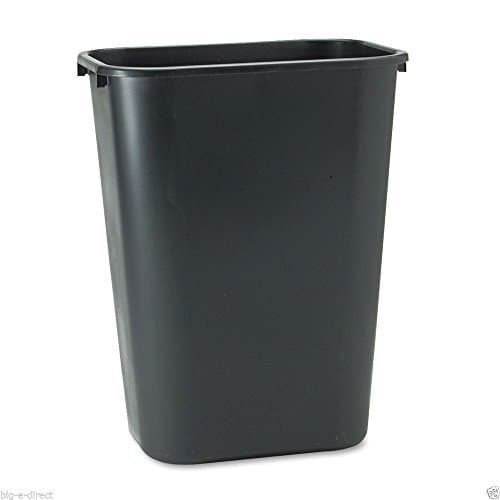 BLACK Rubbermaid Soft Molded Plastic Office Home Kitchen Trash Cans Garbage Bin