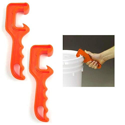 2 Bucket Pail Paint Can Lid Opener Plastic Opening Tool Jar Home Office New !