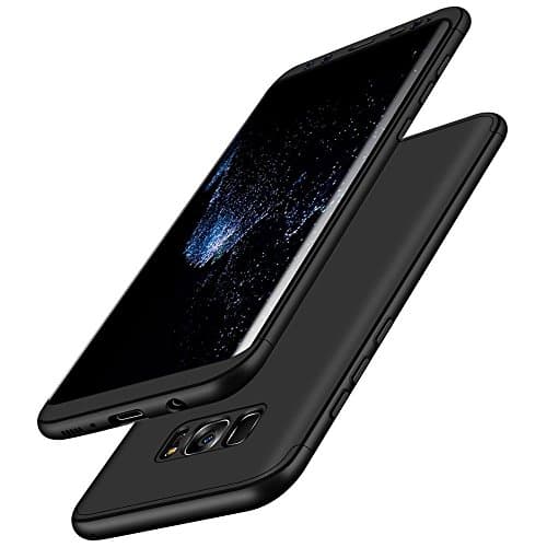 Loveying Galaxy S8 Case, Ultra Thin and Slim Hard PC Case Anti-Scratches Premium Slim 360 Degree Full Body Protective Cover for Samsung Galaxy S8 Case (Black)