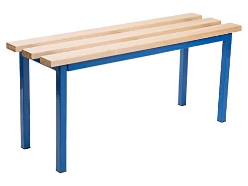 The Workplace Depot Single Sided Bench Changing Room Seating in Blue for Indoors Use - 450x1000x325 mm
