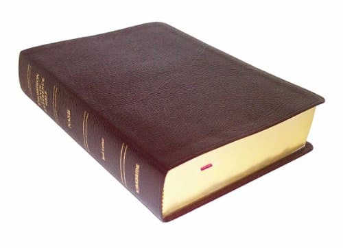 NASB - Burgundy Bonded Leather - Regular Size - Thompson Chain Reference Bible (016093) Leather Bound – January 1, 1993