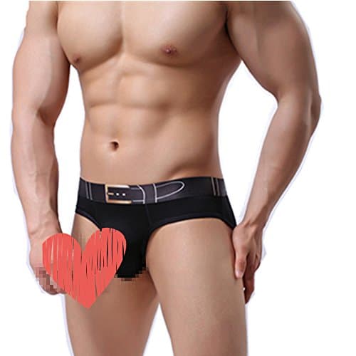 AUKU Mens Thong Breathe Underwear，Separation Triangular JJ Sets Underwear