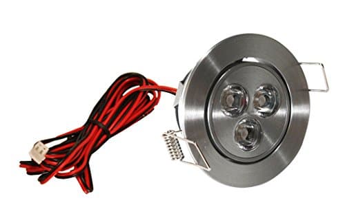 American Lighting LMS-3-AL LED Mini Swivel Puck Light, 3.75-Watts, 3000K Bright White, Dimmable, Satin Aluminum
