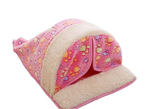 WOWOWMEOW Cat Cave Bed Pet Hideout Sleeping Bag for Cats Puppies Guinea-Pigs Rabbits