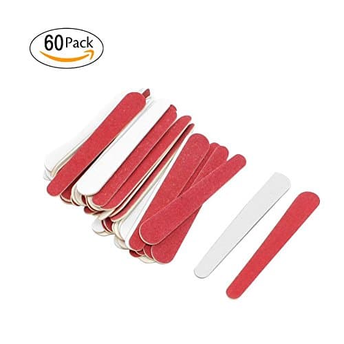 KINGSHENG Direct Disposable Nail File Professional Double-sided Buffer Fingernail Beauty Care Trimmer Red 60 Pcs