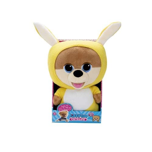 Jiffpom JP-22603-B Cutelife Plush Bunny, Yellow