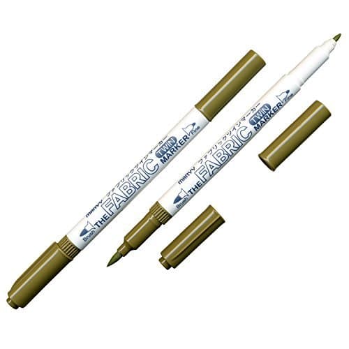 Fabric twin marker No. 3522-27 with two khaki