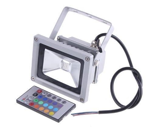 Youcool 50w Waterproof RGB LED Flood Light Spotlight 16 Differnt Color Changing Security Outdoor Lights(with Memory Feature) & Remote Controller Ac85v-265v