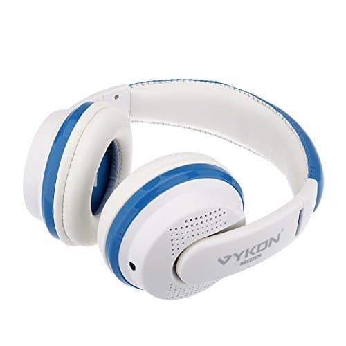 VYKON MQ55 3.5mm Jack Head-mounted Surrounding Stereo Headset Game Wired Earphone Headphone for iPhone iPod Samsung PC Computer MP3 Blue