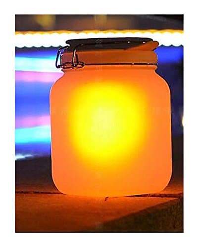 Mingyaa Color-Changing Solar Sun Jar LED Night Light, Outdoor Garden Lamp Lights, Baby Solar Lamps Nightlight,Solar Floating Pond Pool Rotate RGB Lamp