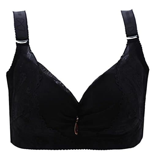 Lady Thick Padded Push up Bra Large size bra Underwear Size A B C D Cup105D=46Cblack