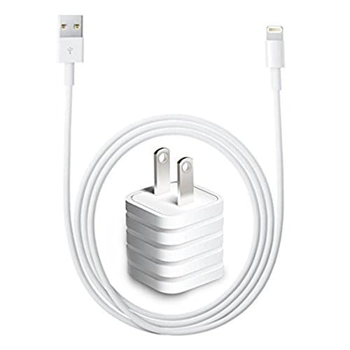 Lightning 8-Pin Cable, White 10ft Lightning to USB Charger Sync and Charging for iPhone 7/6/6s/5/5S/5C, iPad Mini 1/2/3, iPad 4, iPad Air 1/2 - 3 Meters