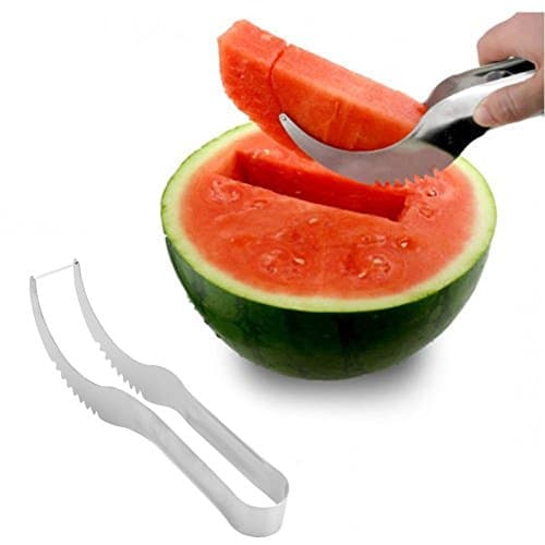 Dolwis Store Stainless Steel Watermelon Melon Slicer Cutter Corer Server Splitter Cantaloupe