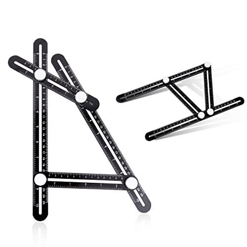Multi-Angle Measuring Ruler, Aluminum Alloy Angleizer Template Tool Angle Finder Measurement Tools for Carpenter,Engineers,Craftsmen,Builders,Handymen