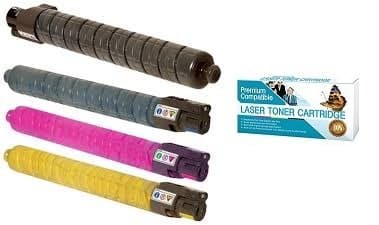 Ink Now Premium Compatible Combo Pack (All Colors) for Ricoh Toners 841751,841752,841753,841754 for Aficio MP C4502, MP C5502 Printers