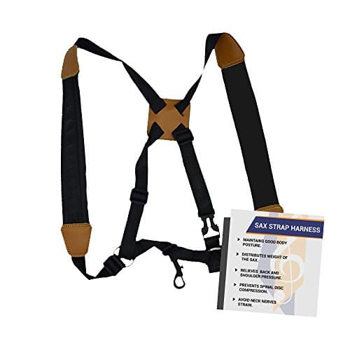 Tunne Saxophone Strap Harness is Adjustable with Extra Cushion For Pain Free Playing