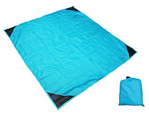 Mini Pocket Picnic Beach Blanket 55“X60”Foldable Water &amp; Stain Resistant Multi-function Picnic Mat for Outdoor Camping/Traveling/Hiking Indoor Baby Playmat Collective Bag Included