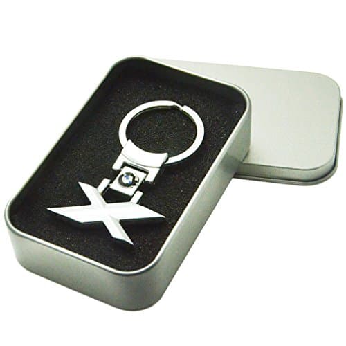 Car Accessories Auto Logo Chrome Pendant Key Ring Keychain Fit for BMW X 1 3 5 6 7 Series (X)