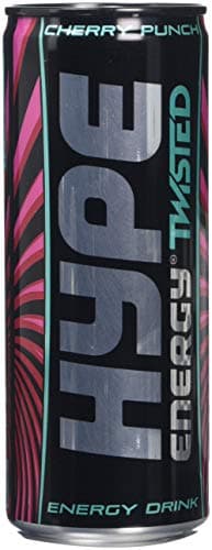 Hype Energy Twisted Cherry Punch Fruit Drink, 250 ml, Pack of 4