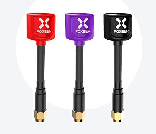 Foxeer Lollipop 2 2.5DBi 5.8G Super Mini Antenna for FPV Racing(2pcs) RHCP/SMA Antenna(2pcs) (RED)