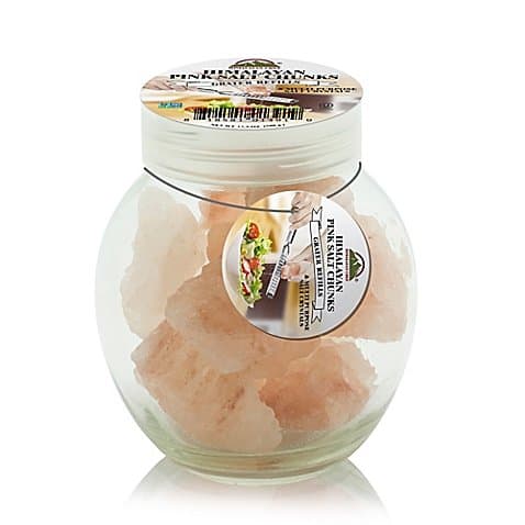 Hiamalayan Chef Chunk Pink Salt Round Glass Jar