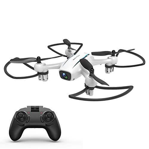 Helicute Remote Control Helicopter Drone Mini Quadcopter With 4 Channel 2.4GHz 6-Axis Gyro 720P Wide-angle lens Cameras (White)